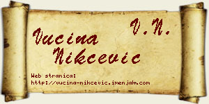 Vucina Nikčević vizit kartica